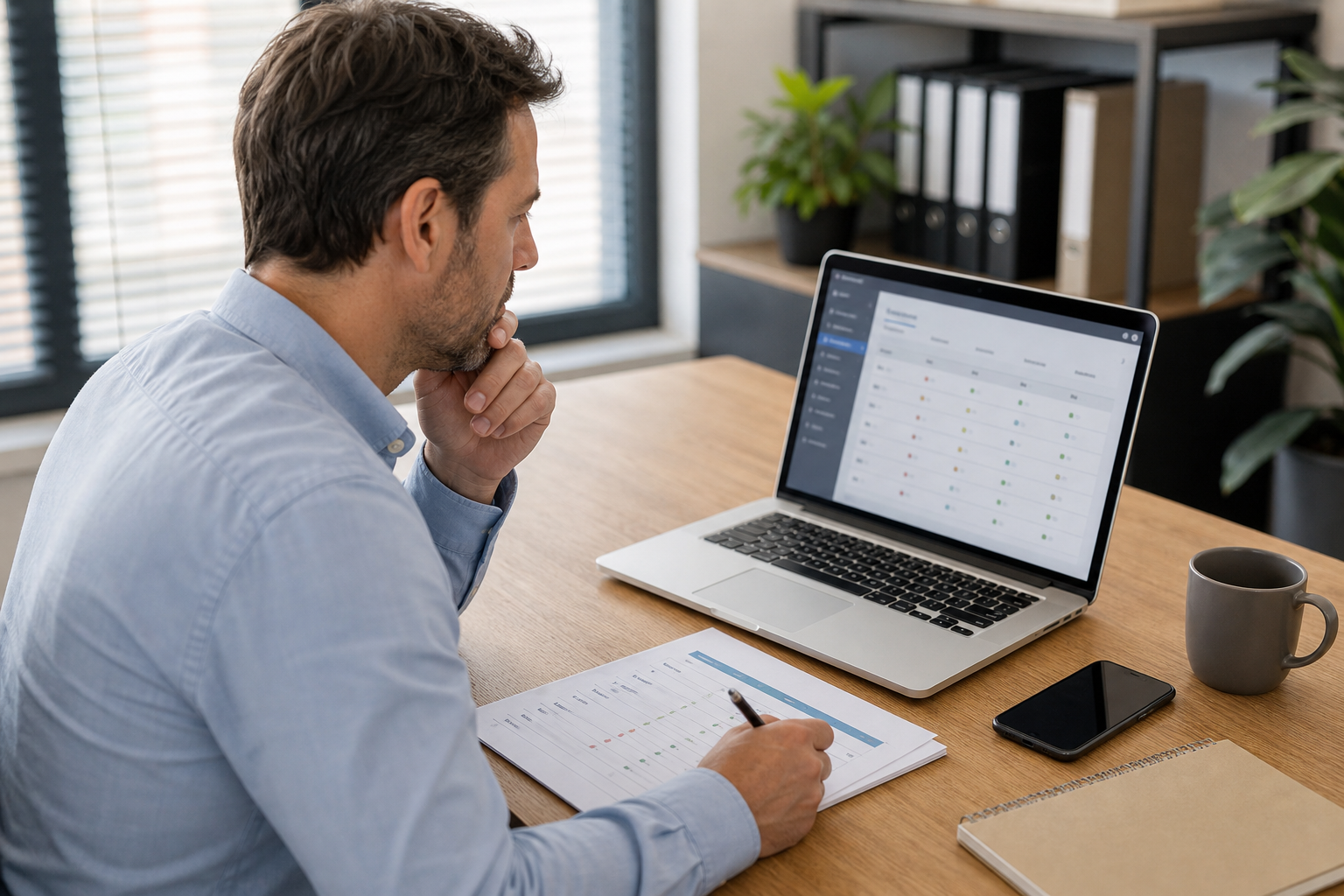 Responsable PME comparant des solutions de messagerie professionnelle