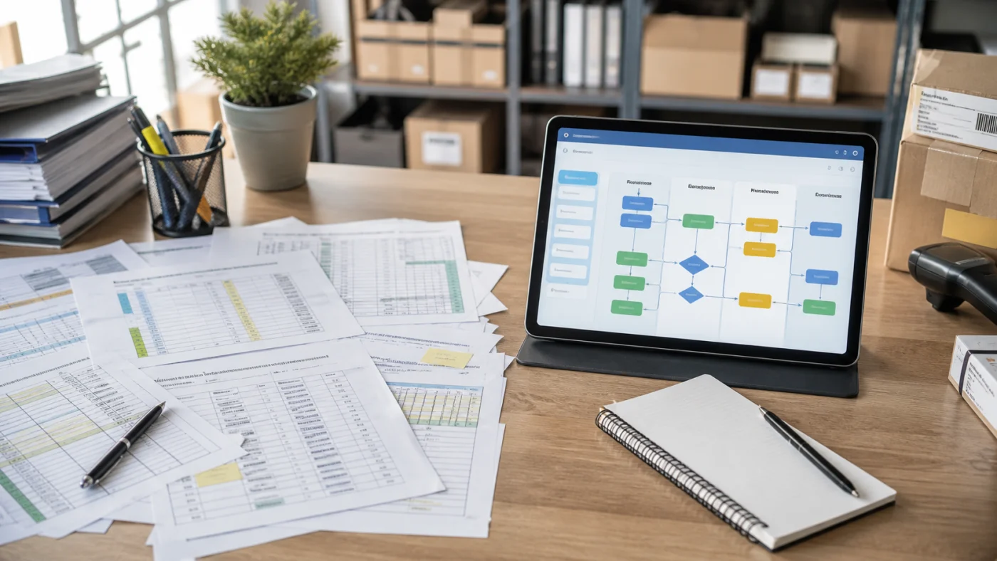 Tableurs dispersés et processus ERP structuré dans une petite entreprise