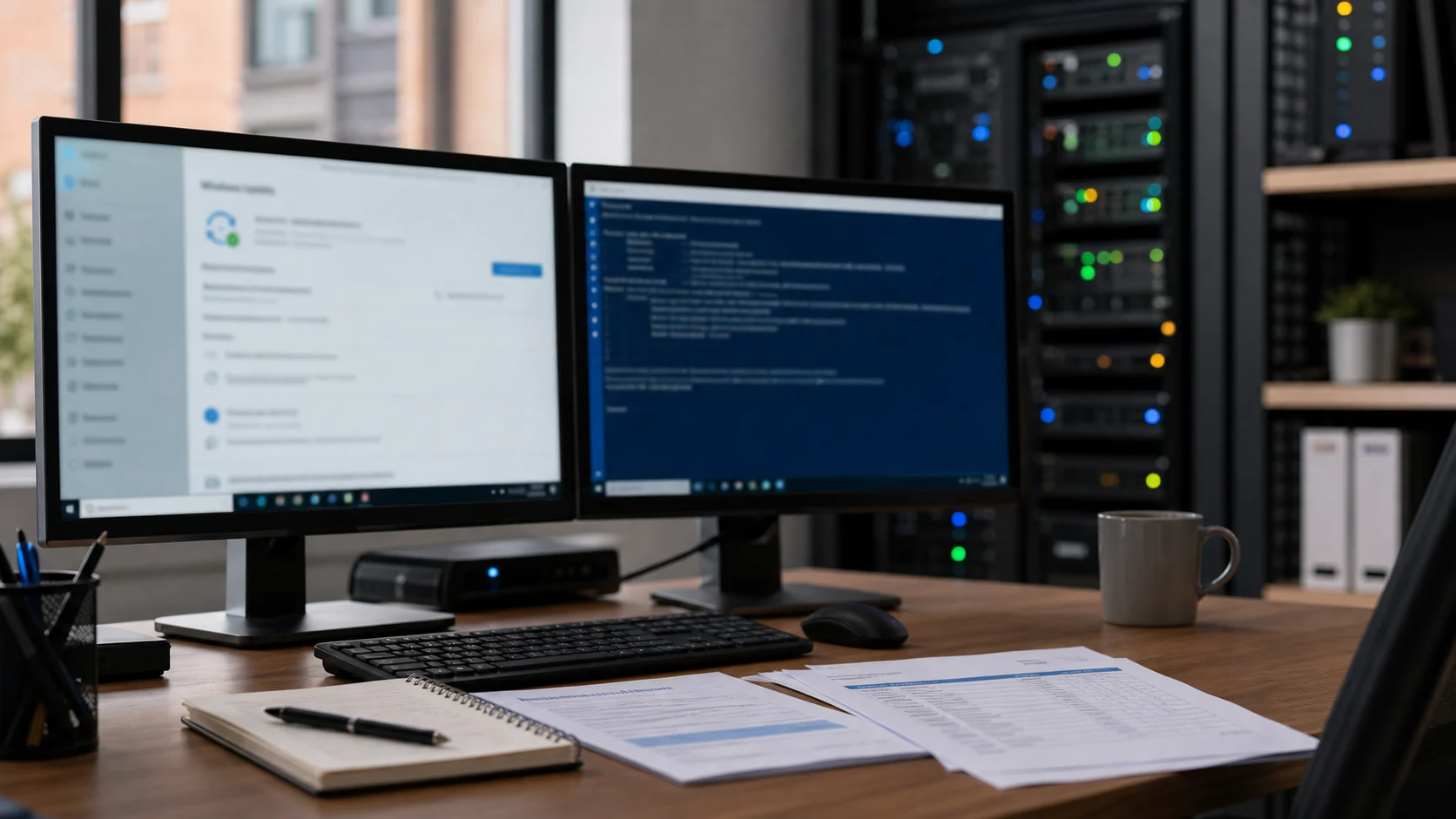 Écrans de compatibilité Windows et PowerShell dans un espace IT