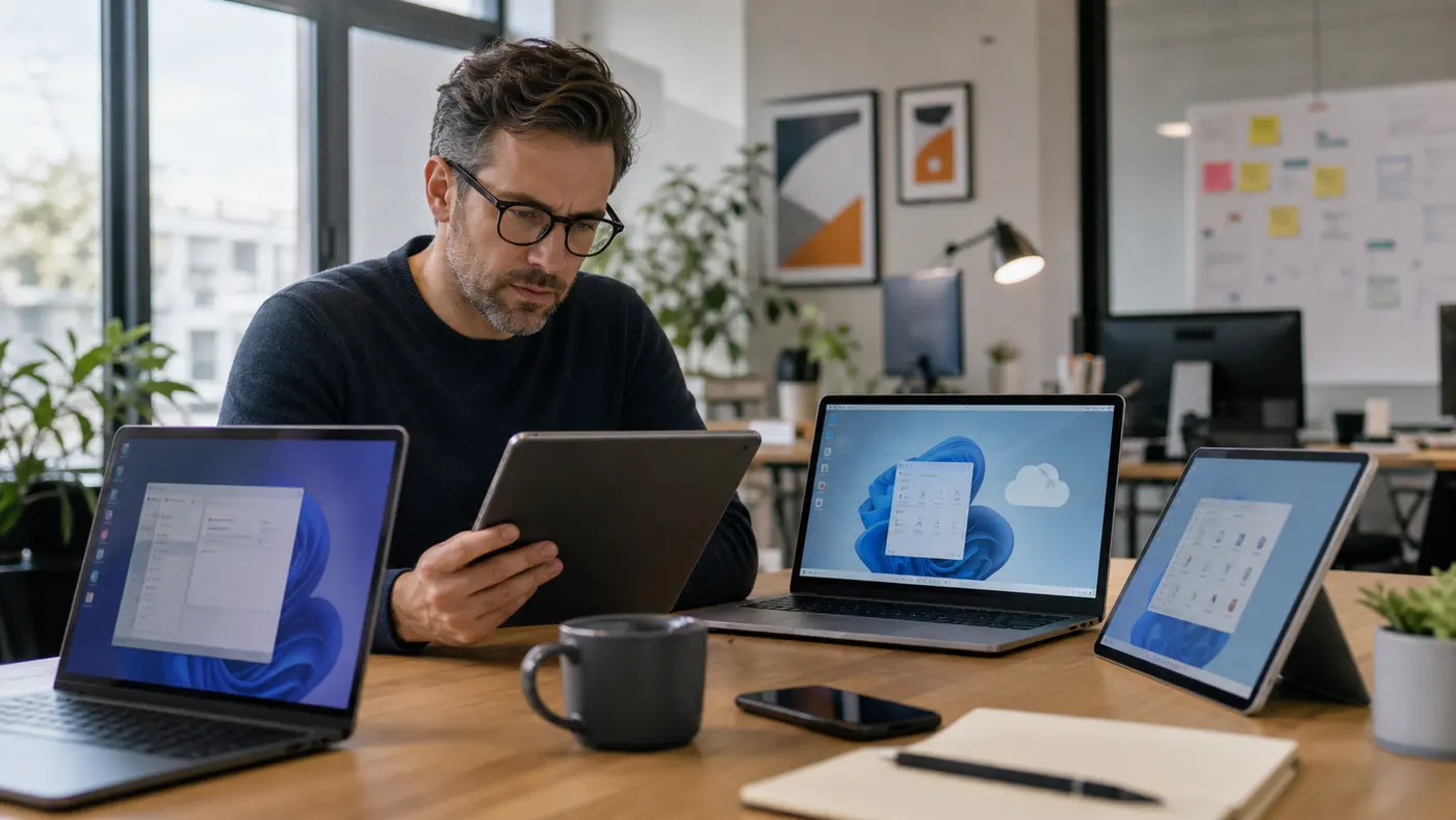 Responsable IT consultant des appareils utilisés avec un Cloud PC en agence
