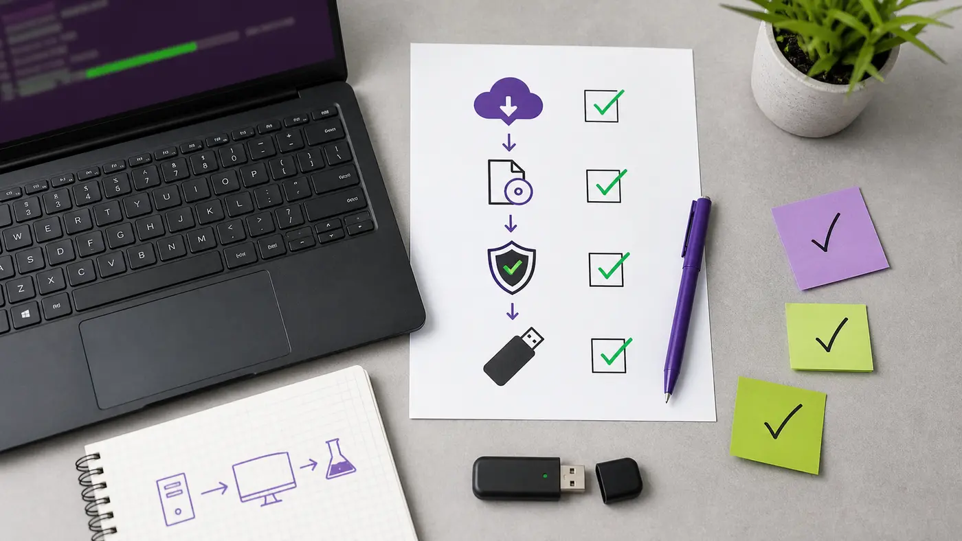Vérification d’une image ISO Kali Linux avant création d’une clé USB