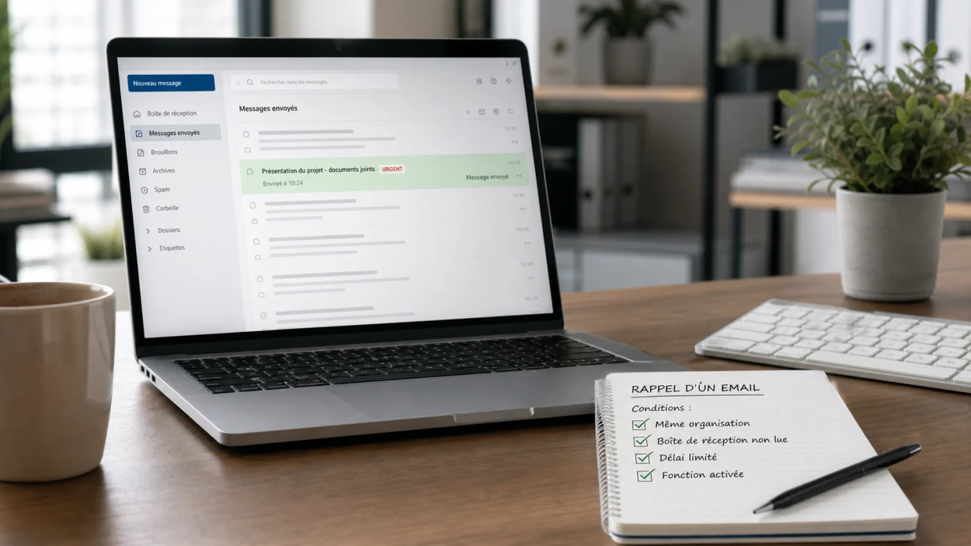 Rappeler un mail Outlook, les conditions à vérifier tout de suite