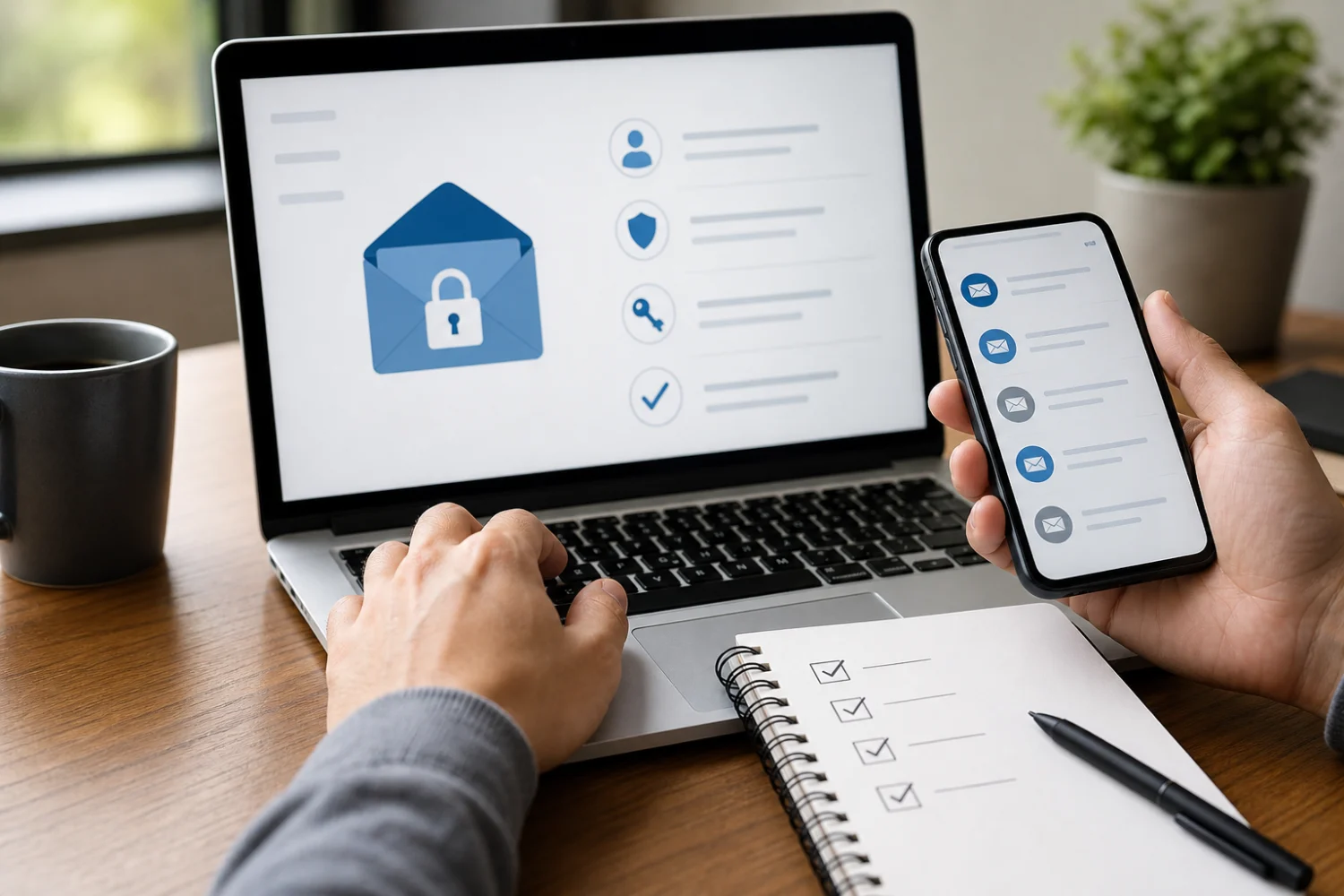 Vérification de récupération de mails supprimés sur ordinateur et smartphone