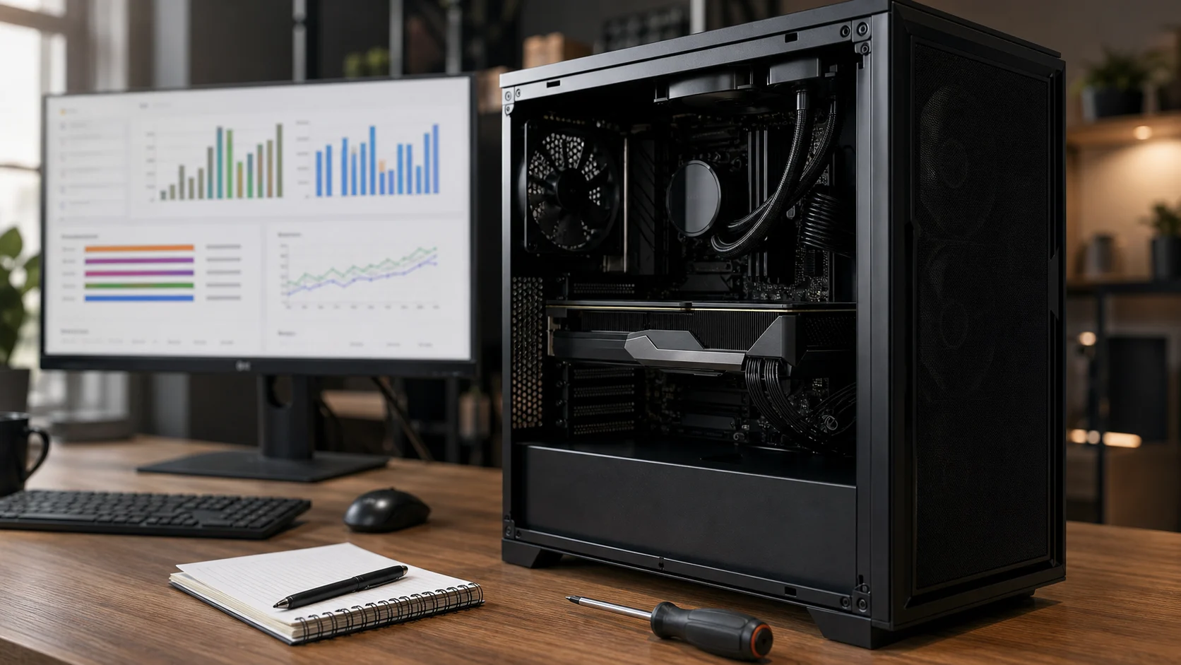 Configuration PC comparée avant un achat de carte graphique