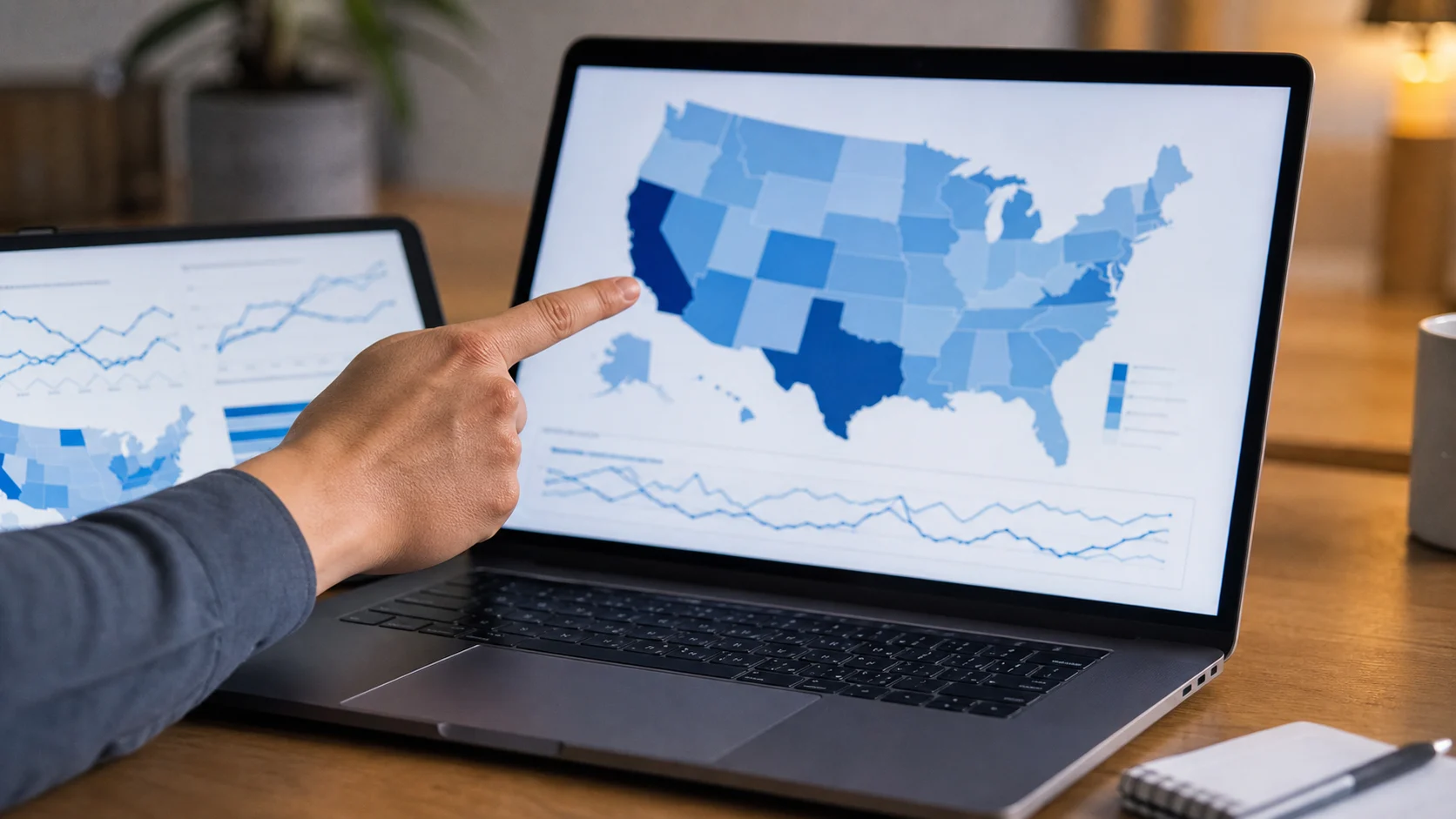 Analyse de tendances de recherche par région aux États-Unis