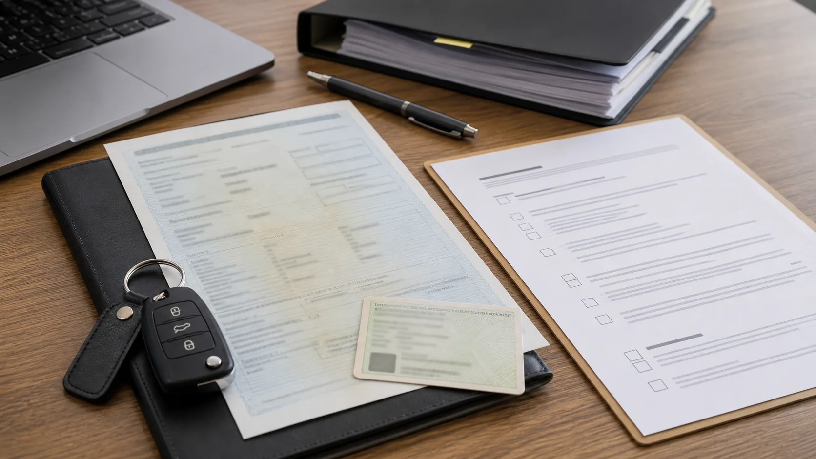 Dossier de documents pour immatriculer un véhicule de société