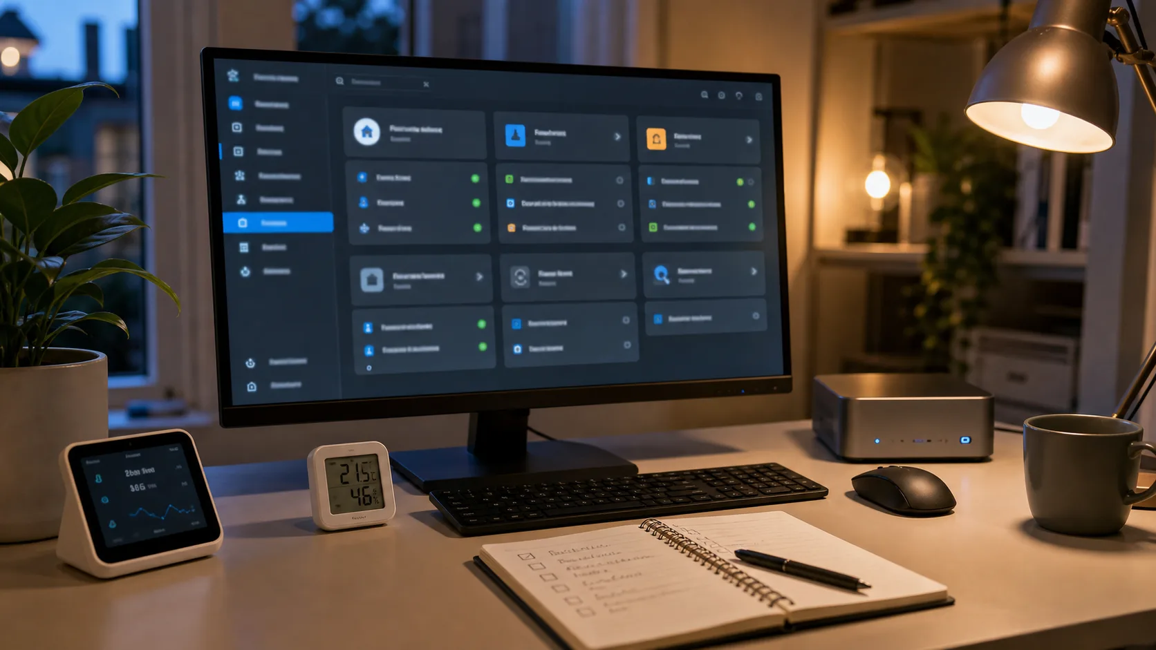 tableau de bord Home Assistant floute avec cartes de mise a jour HACS
