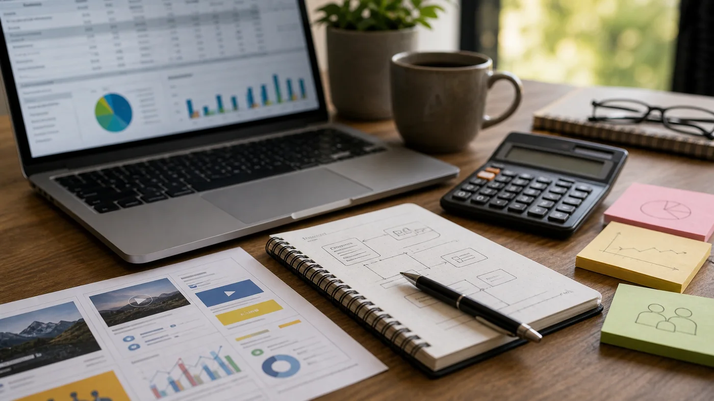 calcul de ROI avec budget projet et indicateurs de performance