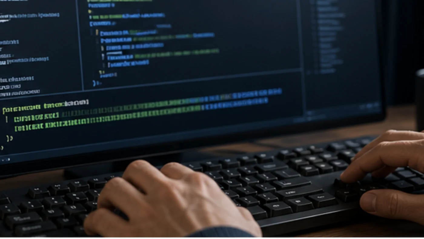 Poste de travail avec terminal Linux pendant la création d’une archive tar.gz.