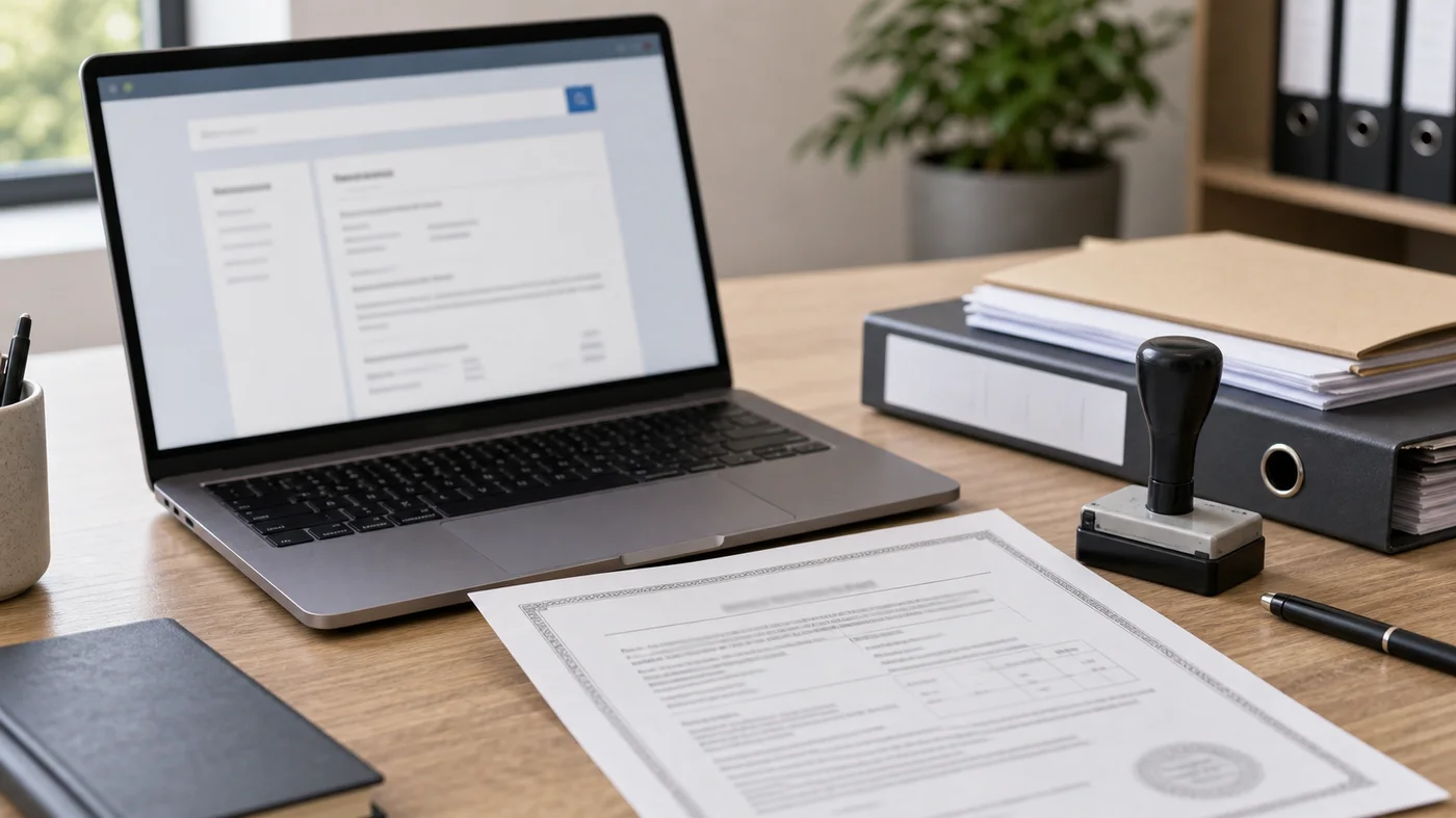 Justificatif d immatriculation d entreprise et recherche administrative en ligne