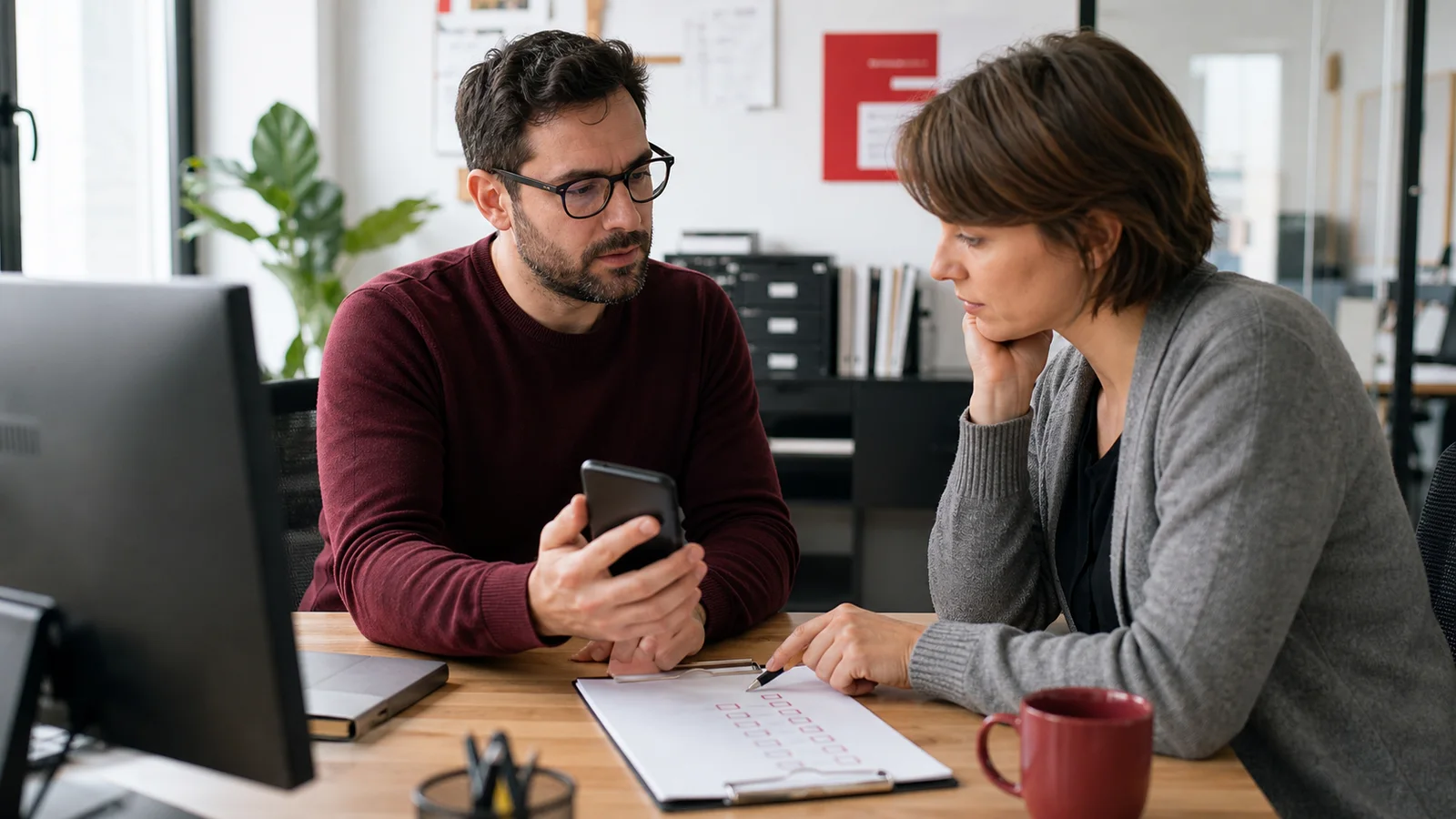 Échange avec un support informatique au sujet d un smartphone suspect