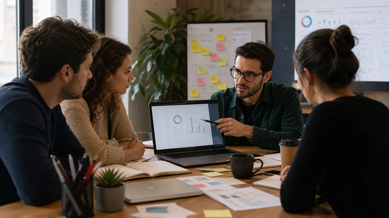Atelier de formation marketing digital en petit groupe