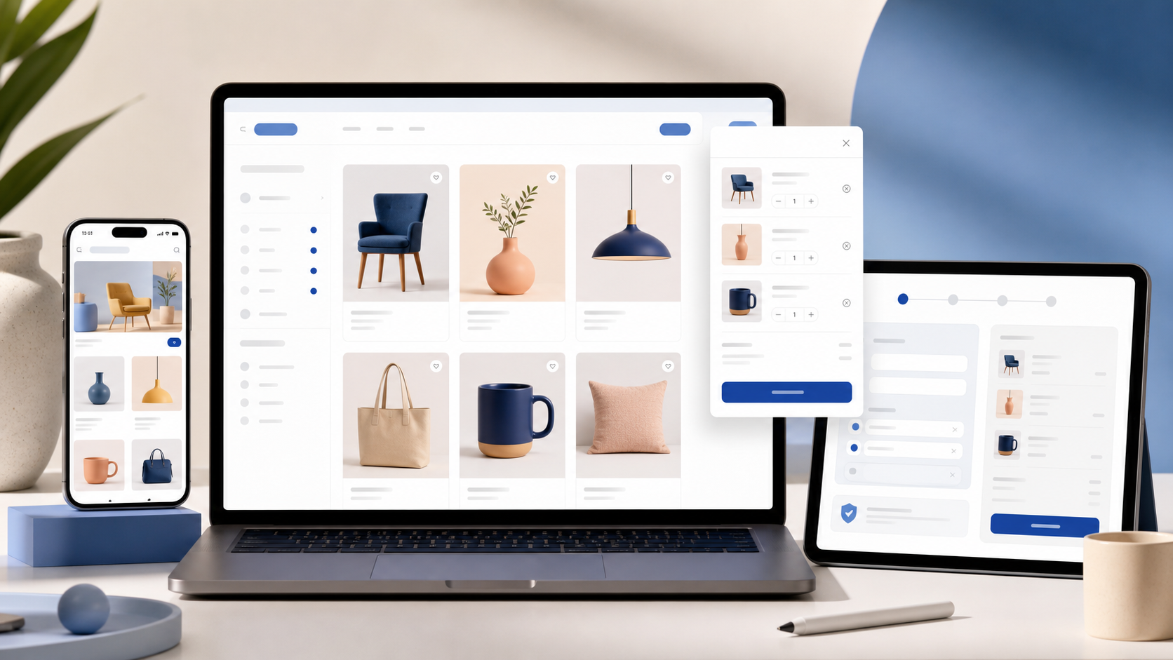 Aperçu responsive d’un thème WordPress gratuit pour boutique en ligne